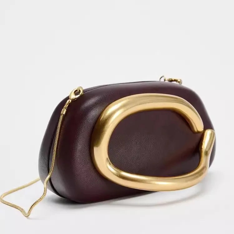 Leather Clutch Shoulder Luxury