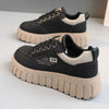 Little White Shoes 2024 Spring/Summer New Women's Casual  Versatile Thick Sole Elevated Women's Shoes Student Shoes