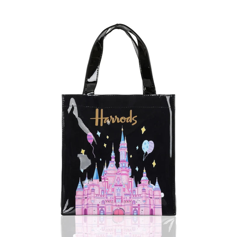 Green Striped PVC Women's Tote