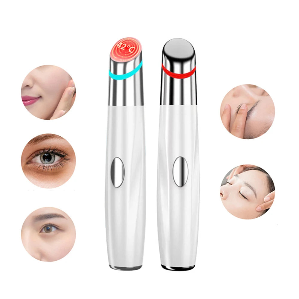 Eye Massage Beauty Device Lighten Dark Circles Anti-Wrinkle LED Photon Therapy Heated Vibrator Electric Eye Massager