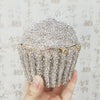 Designer Brand Luxury Crystal Evening Bag Fashion Cupcake Diamond Clutch Soiree Purse Women Wedding Bride Cake Handbags  SC515
