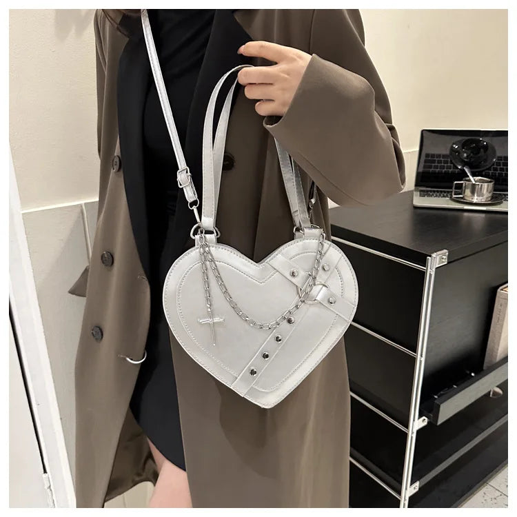 Korean Cute Niche Design Foreign Gas Crossbody Bag Handbag Winter New Trend Love Shoulder Bag One Shoulder Diagonal Shoulder Bag