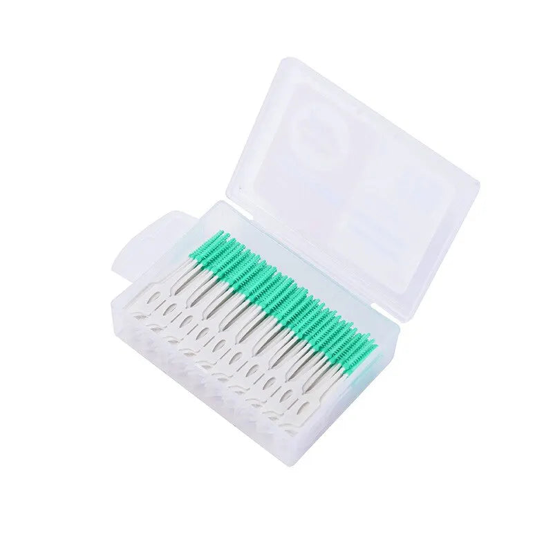 Cleanpik Soft Adhesive Tooth Gap Brush Gingival Massage Brush Cleaning Brush Elastic Massage Tooth Gap 150 Pieces