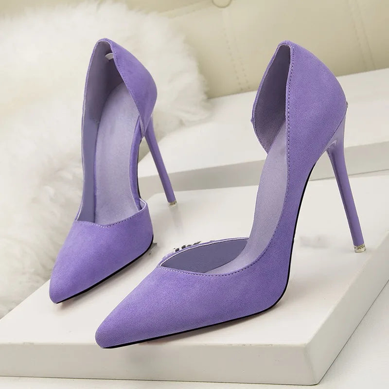 Women's Sexy High Heel Pumps Slip-on Stiletto Wedding Party Shoes