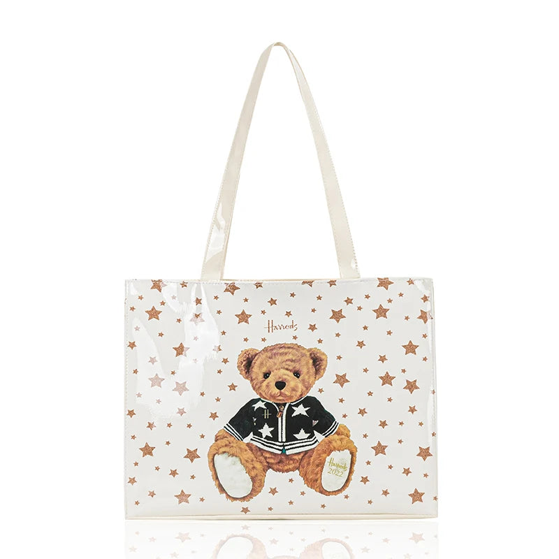PVC Waterproof Eco Friendly Shopper Bags Women Large Capacity Shopping Totes Stylish Jelly Reusable Shoulder Bags Female Handbag