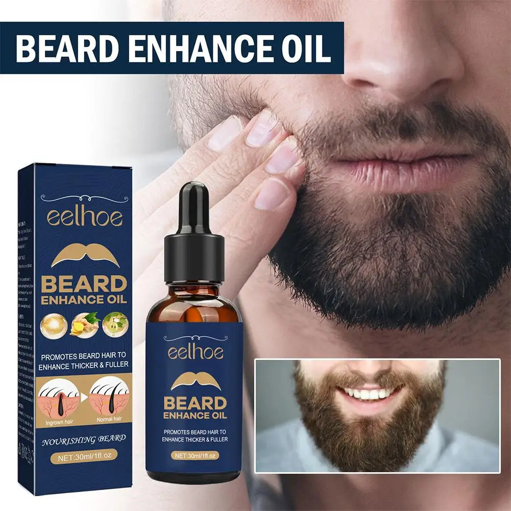 Hair Loss Products for Men: Beard Growth Essential Oil 30ml, Natural Beard Growth Oil, Nourishing Beard Care