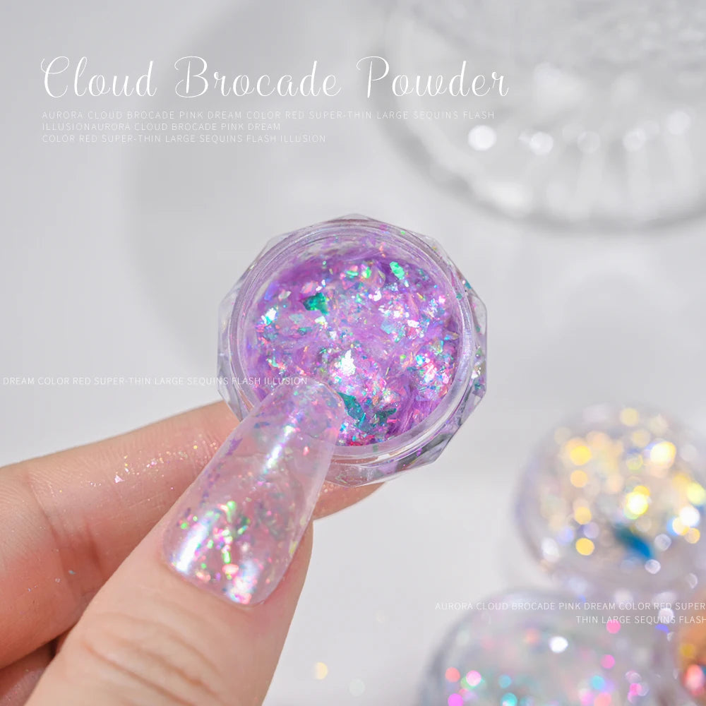 White Chrome Powder Pearl Shimmer Chrome Powder with Mirror Effect Pearl Effect Chrome Glazed Donut Nail