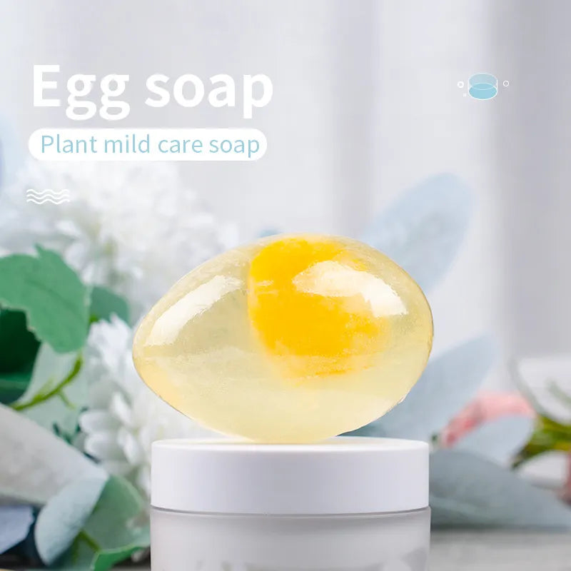 Natural Organic Collagen Egg Soap Wholesale Collagen Soap Handmade Whitening Soap Collagen Cleansing Soap Face Bath Soap 80g