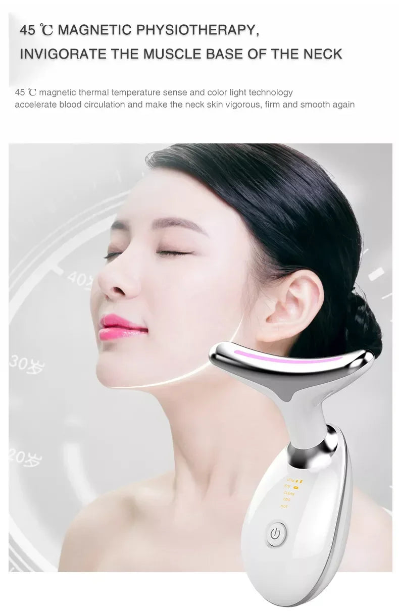 Skindion instrument anti-wrinkle anti-aging reduce Fuzhong 3 mode neck acoustic vibration desalination neck lines enhance ant