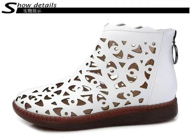 2023Women's Sandals Spring Summer Sandals Women's Breathable Hole Boots Flat Soft Non-slip Comfortable Shoes Sandalias De Mujer