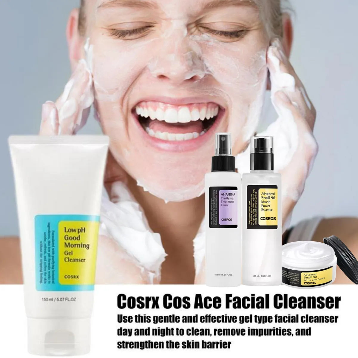 COSRX Low PH Cleanser Face Moisturizer