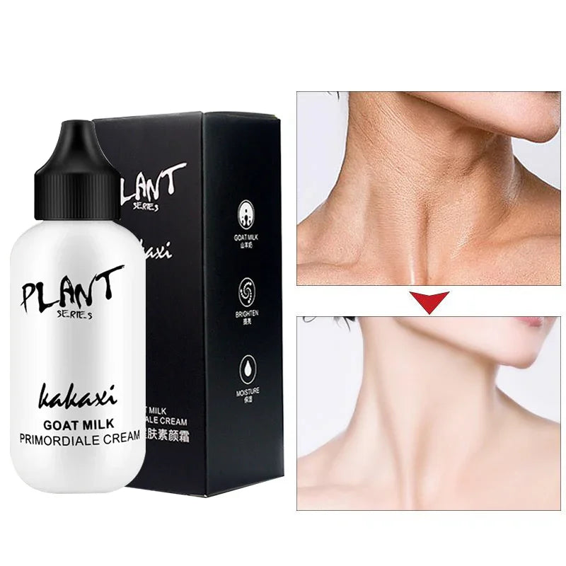 Milk Moisturizing Cream Ultimate Lazy Face Foundation Cream Goat Milk Revitalizing Whitening  Smooth Brighten Plain Cream