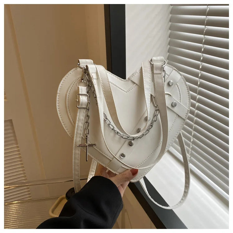 Korean Cute Niche Design Foreign Gas Crossbody Bag Handbag Winter New Trend Love Shoulder Bag One Shoulder Diagonal Shoulder Bag