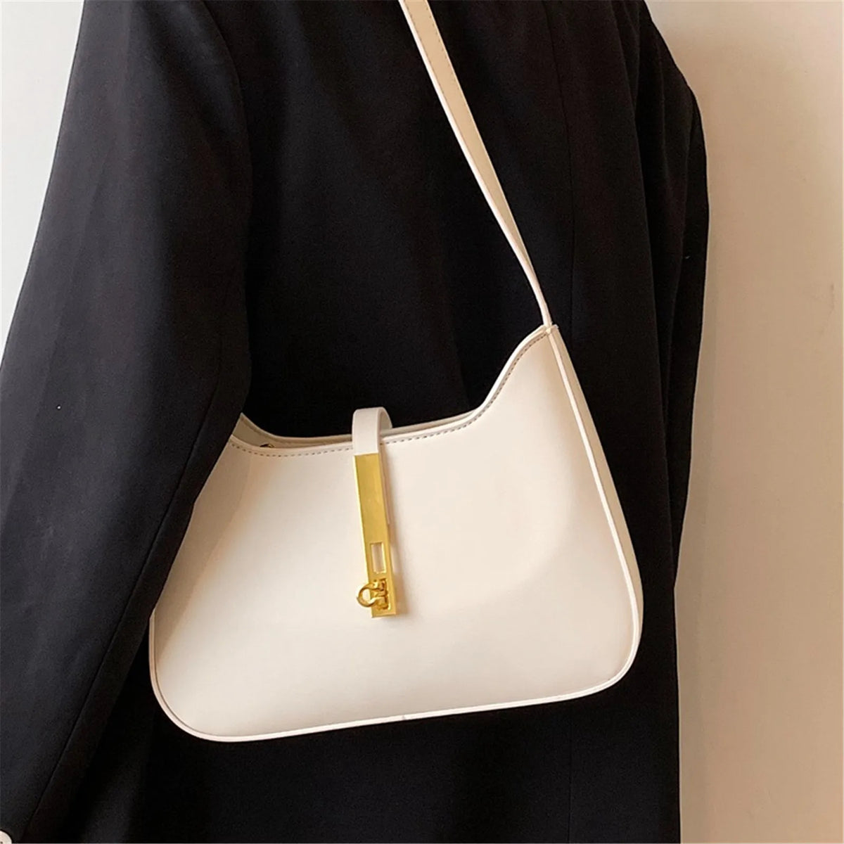 Small Designer Luxury Bag Female PU Leather Single Shoulder Underarm Bag For Women Fashion Versatile Handbag With Advanced Sense