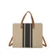 Simple Canvas Stripe Decor Bucket Handbags Women Top Handle Tote Bag Large Capacity Casual Shoulder Crossbody Bags
