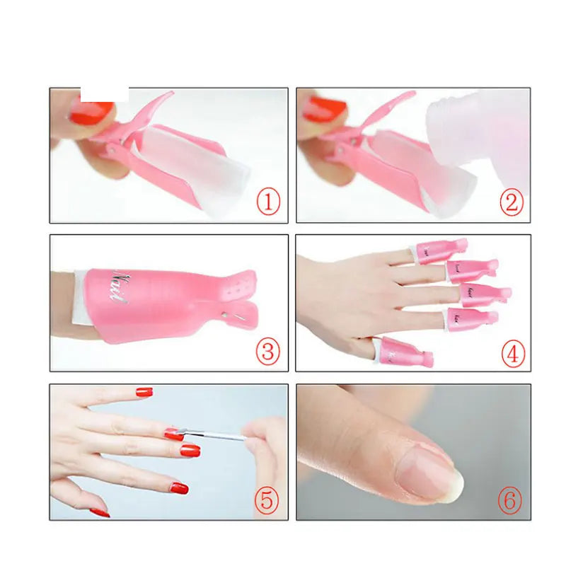 Gel Nail Polish Remover Tools Kit Cleaner Nail Degreaser With Nail Buffer Block And Nail File Block For Permanent Enamel Remover