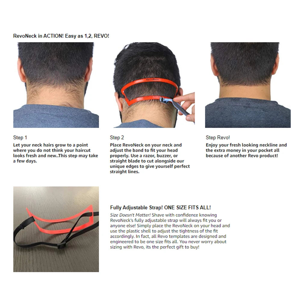 Hair Trimming Ruler Neckline Guide Shaping Styling Template Comb Neck Back Styler Men Neck Shaping Ruler Tools for Barber