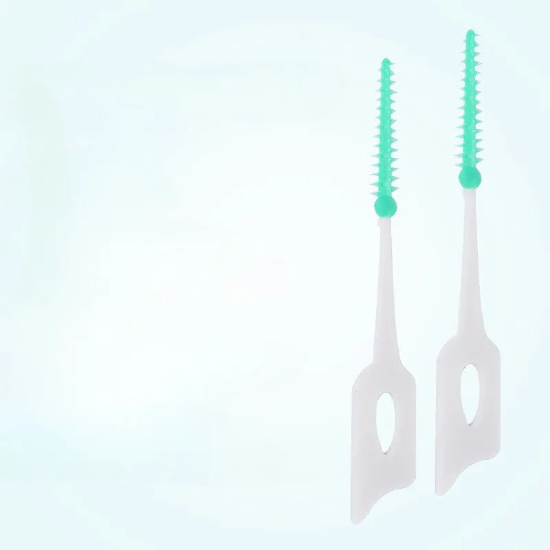 Cleanpik Soft Adhesive Tooth Gap Brush Gingival Massage Brush Cleaning Brush Elastic Massage Tooth Gap 150 Pieces