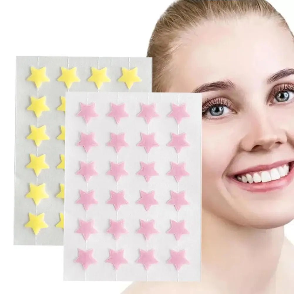 24pcs Star Pimple Patch Stickers Dazzling Colorful Face Acne Removal Skin Spot Sticker Beauty Face Care Care Makeup Tool