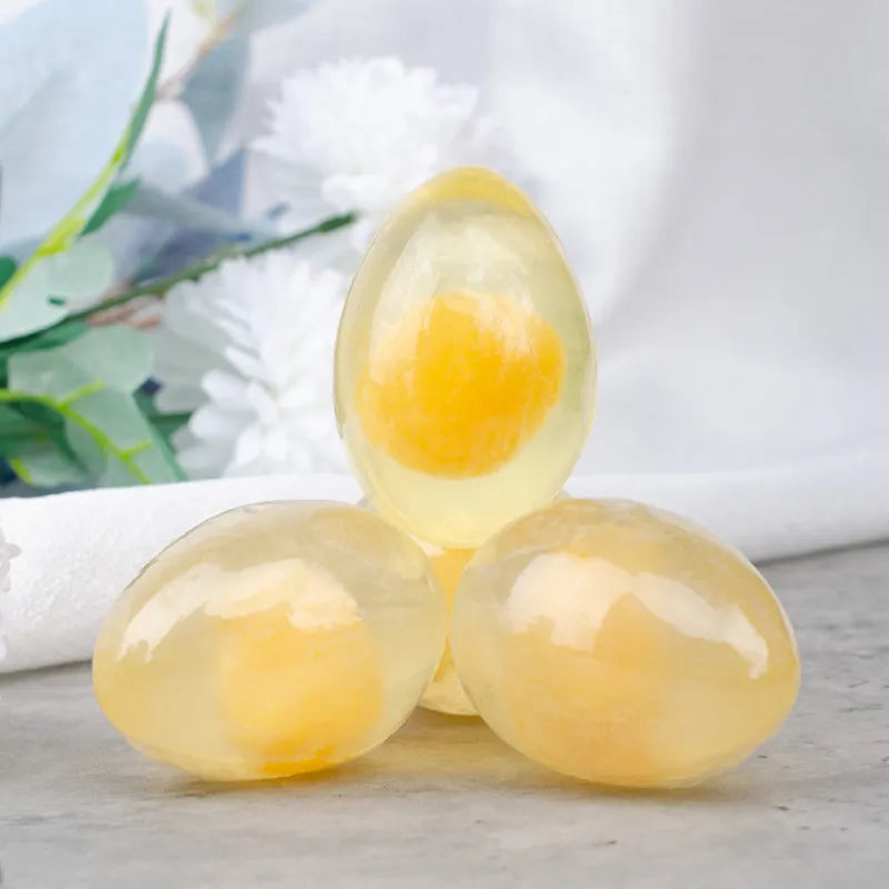 Natural Organic Collagen Egg Soap Wholesale Collagen Soap Handmade Whitening Soap Collagen Cleansing Soap Face Bath Soap 80g