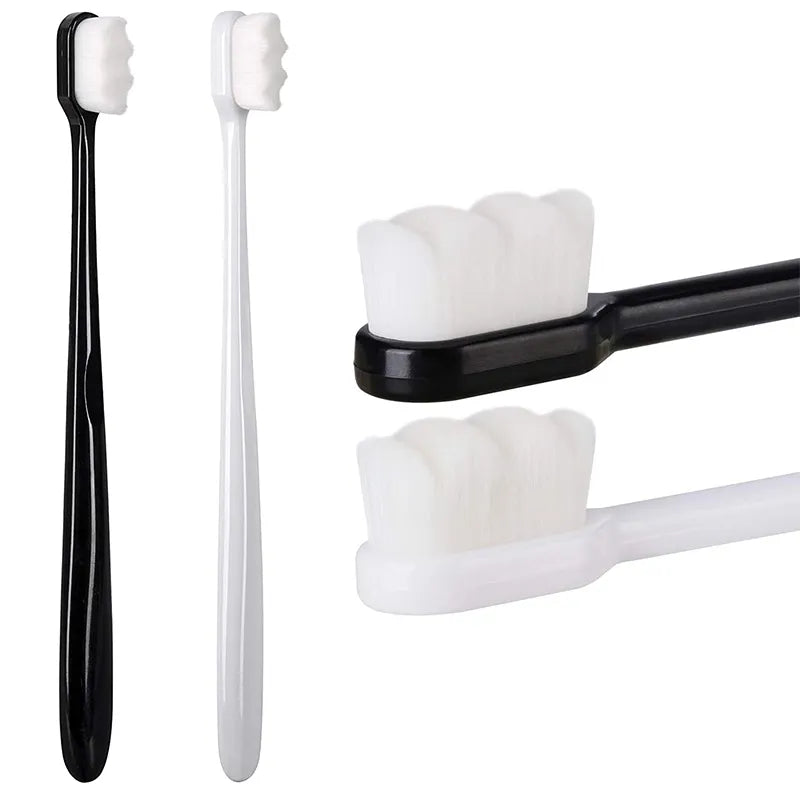 2Pcs Sets Adult Toothbrush Ultra Soft-bristled Toothbrush Nano Toothbrush for Sensitive Gums Extra Toothbrushes Sensitive Teeth