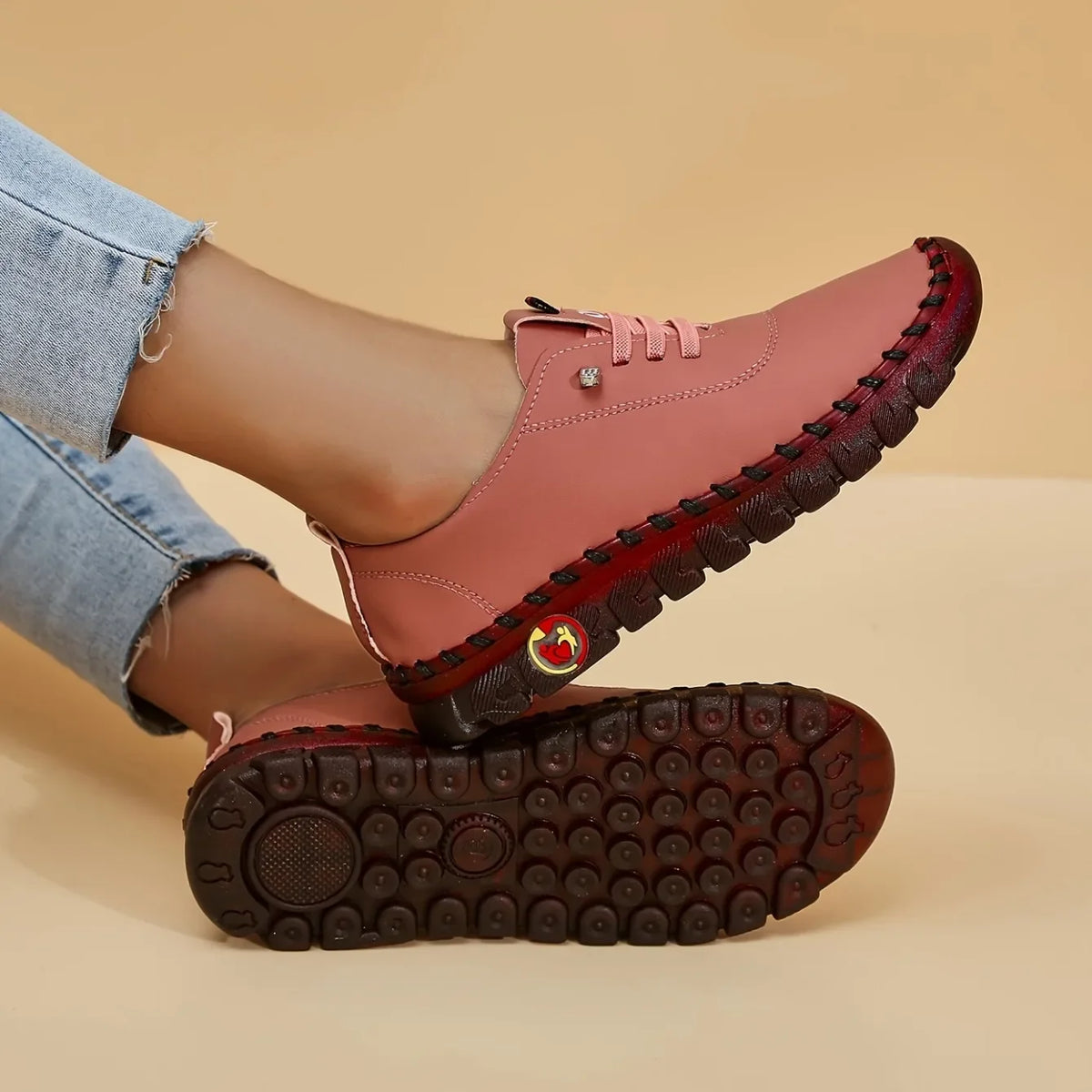 Sneakers Women Shoes Flat Loafers Leather Mom Shoes for Women Comfortable Slip on Soft Casual Platform Shoes Zapatos De Mujer