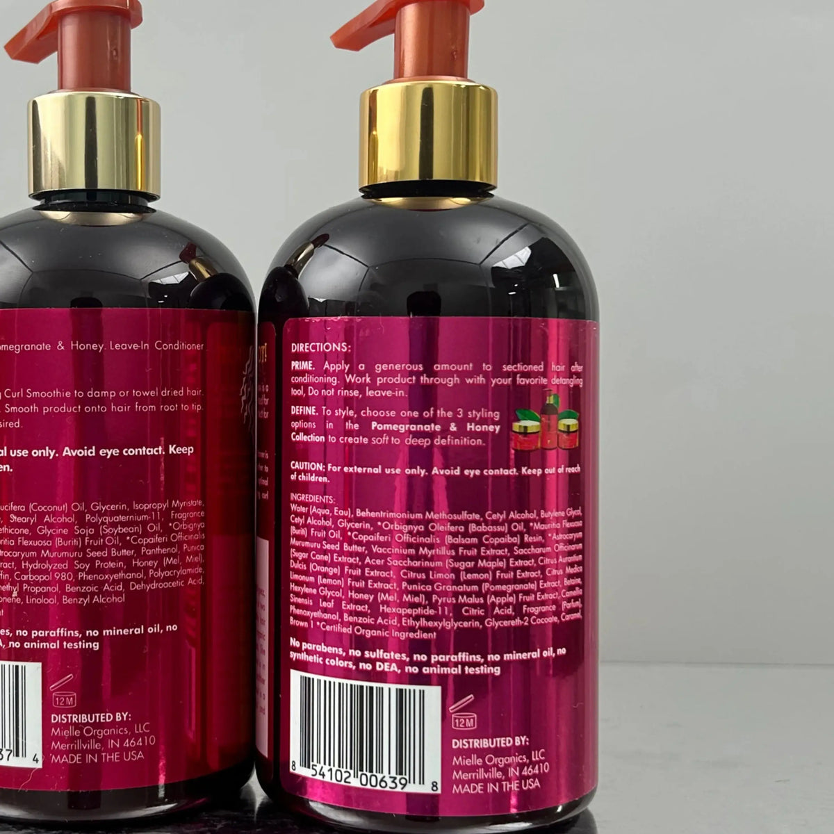 Mielle Hair care product Pomegranate & Honey Leave-In Conditioner for thick curly hair Mielle Provides long-lasting moisture