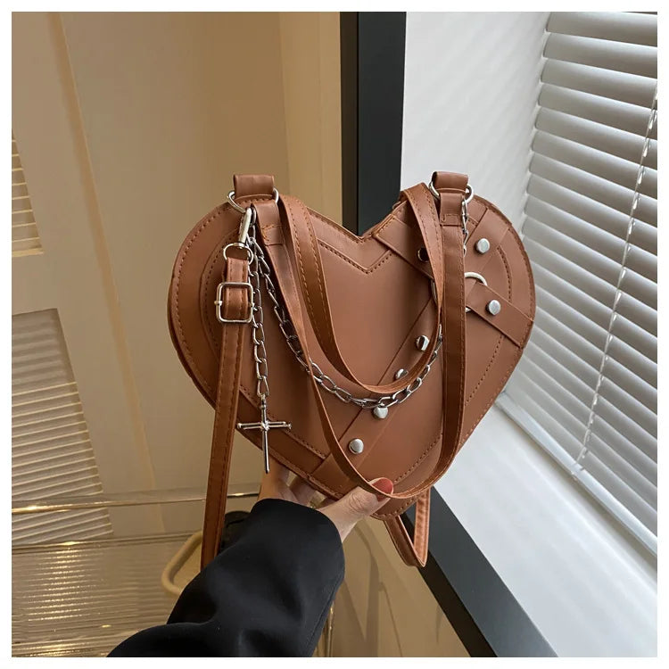 Korean Cute Niche Design Foreign Gas Crossbody Bag Handbag Winter New Trend Love Shoulder Bag One Shoulder Diagonal Shoulder Bag