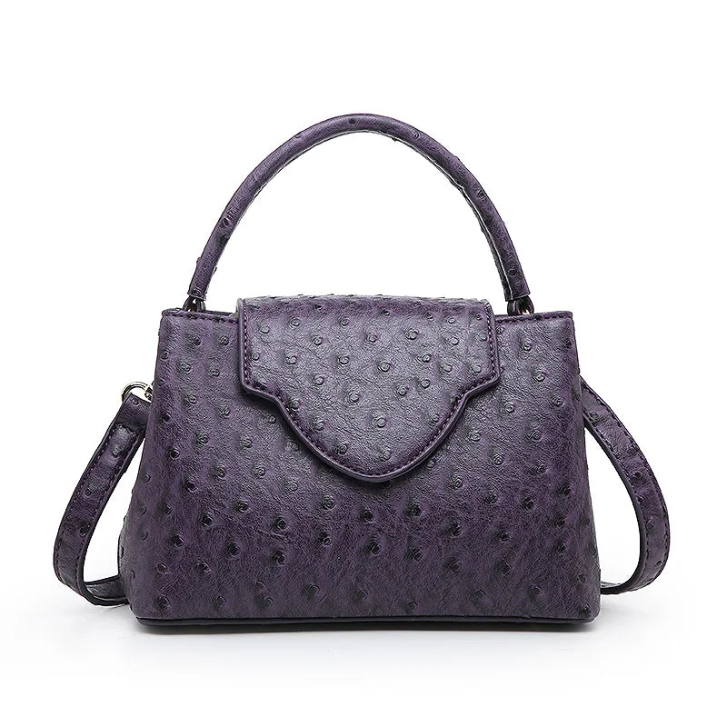 2023 Fashion New Snake Handbag Luxury Brand Design Women Loved Shoulder Tote Bag Ostrich Leather Pouch