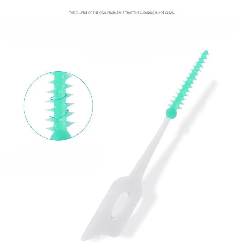 Cleanpik Soft Adhesive Tooth Gap Brush Gingival Massage Brush Cleaning Brush Elastic Massage Tooth Gap 150 Pieces