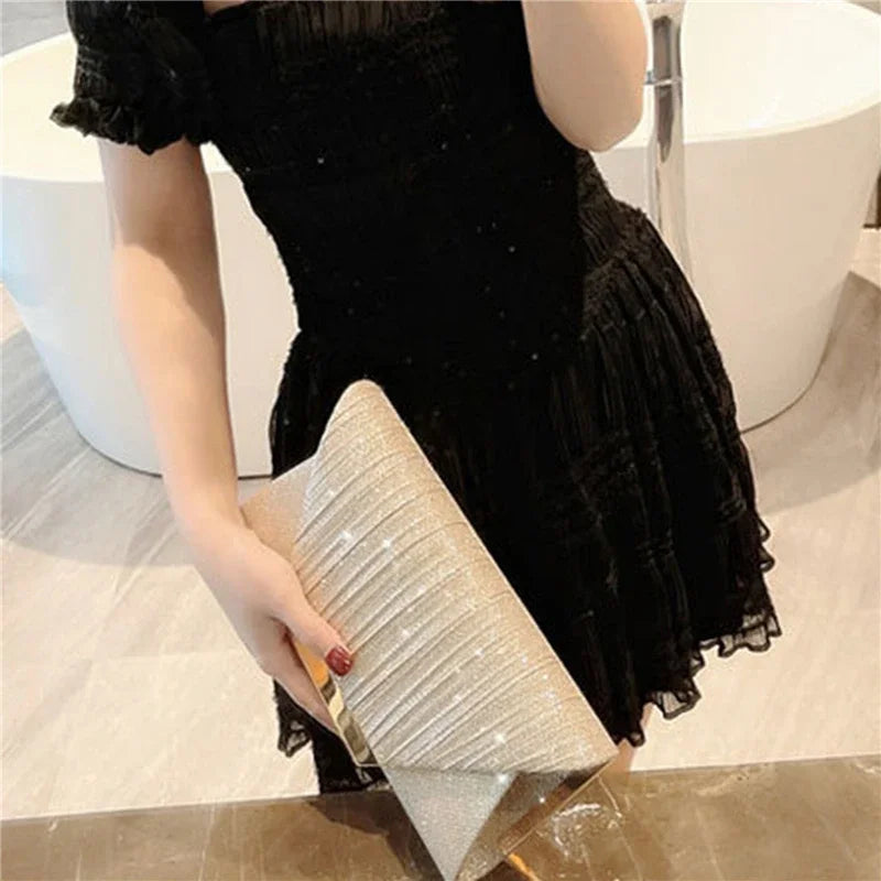Popular Women Exquisite Evening Bag Party Banquet Glitter Purse Lady Elegant Wedding Clutches Handbag Female