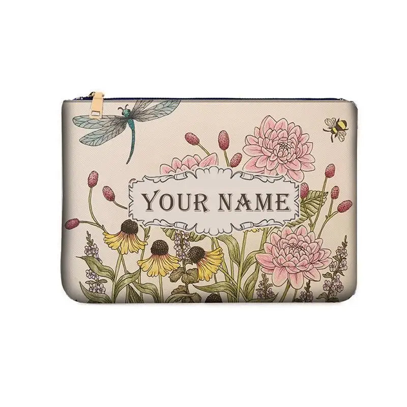 Spring Summer WOMAN BAG Fashion Designer Party Clutch Personalized Custom Print Name Letter Beach Bag Travel Cosmetic Bag