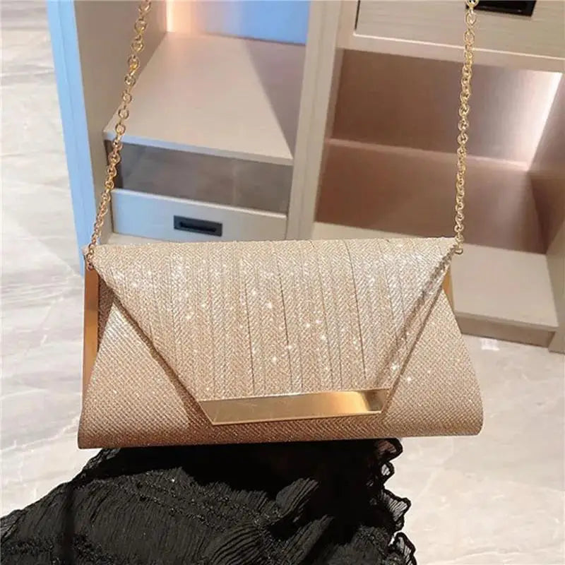 Popular Women Exquisite Evening Bag Party Banquet Glitter Purse Lady Elegant Wedding Clutches Handbag Female