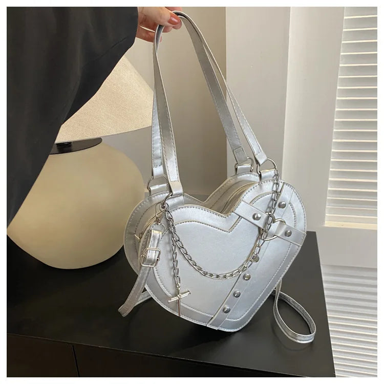 Korean Cute Niche Design Foreign Gas Crossbody Bag Handbag Winter New Trend Love Shoulder Bag One Shoulder Diagonal Shoulder Bag