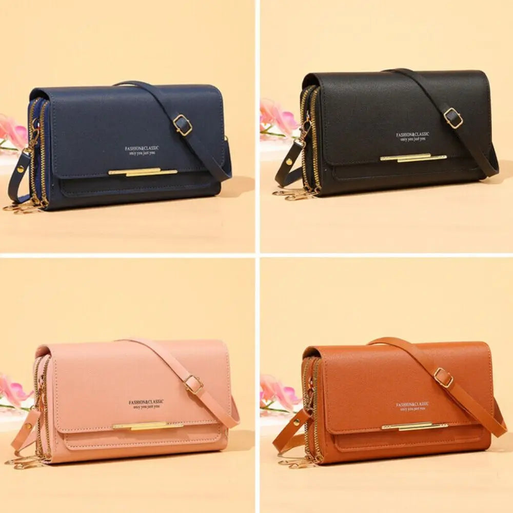 1PC Retro Fashion PU Leather Women Shoulder Bags Ladies Large-capacity Wallet Cross Body Handbag Messenger Bag Luggage Bags