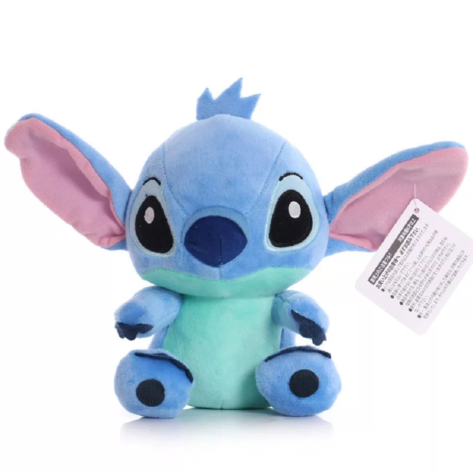 Disney Cartoon Blue Pink Stitch Plush Figure Anime Toy Lilo and Stitch 20cmStitch Plush Sewing Toy Kids School Bag Birthday Gift