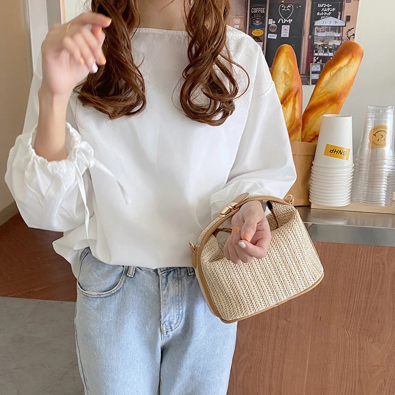 Straw Woven Beach Vacation Style Simple and Lightweight