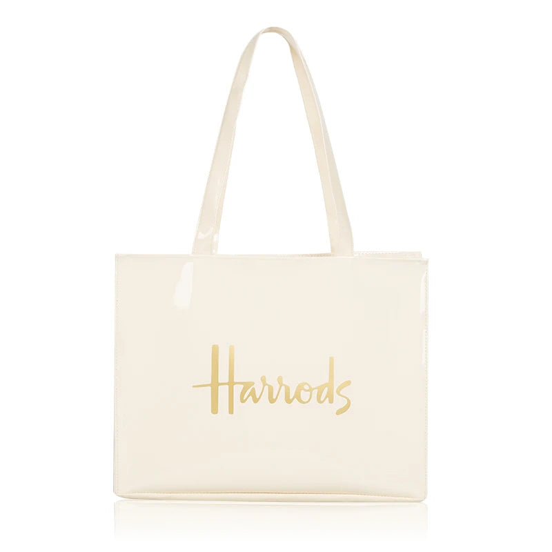 PVC Waterproof Eco Friendly Shopper Bags Women Large Capacity Shopping Totes Stylish Jelly Reusable Shoulder Bags Female Handbag