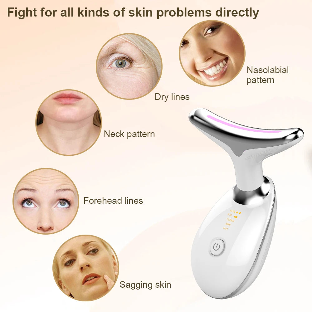 Face Lifting Machine EMS Facial Microcurrent Device Neck Face Lifting Massager Skin Tighten  Anti-wrinkle Double Chin Remover