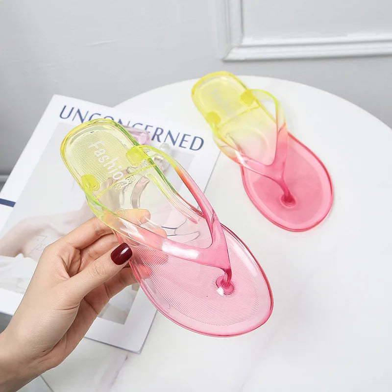 Summer Women's Fashion Flip Flops Girls Outdoor Beach Slides Non-Slip Sweet Bow Tie Sandals Hemp Rope Espadrille Shoes
