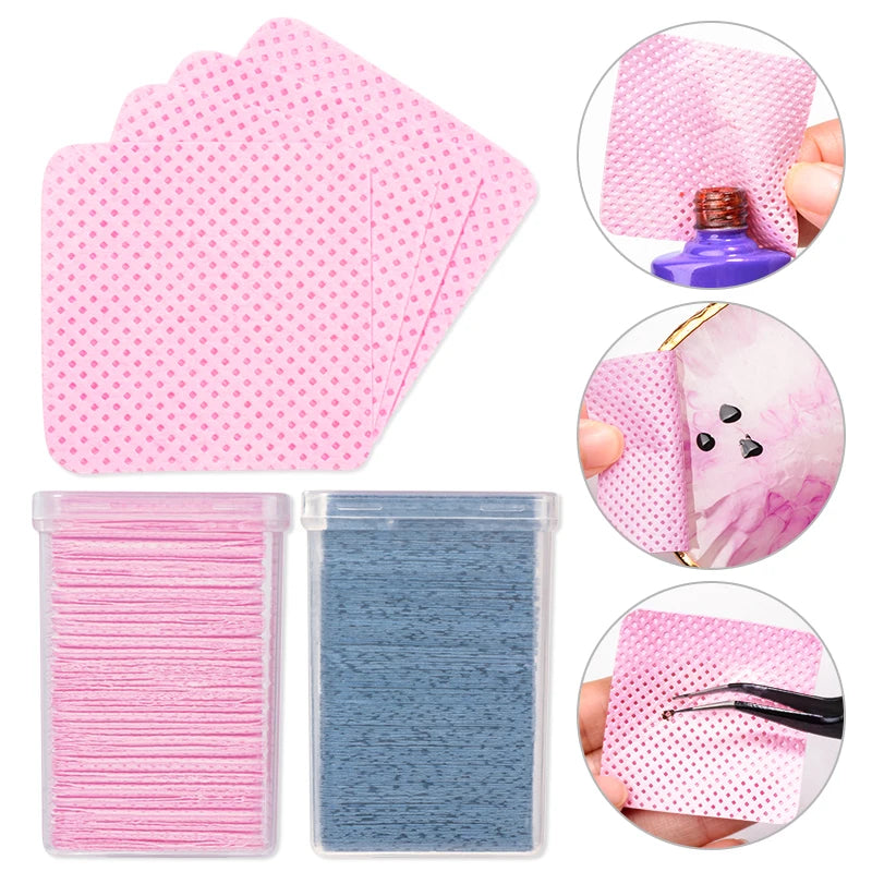 Lint Free Cotton Pads Nail Polish Remover, Wipes Cleaning