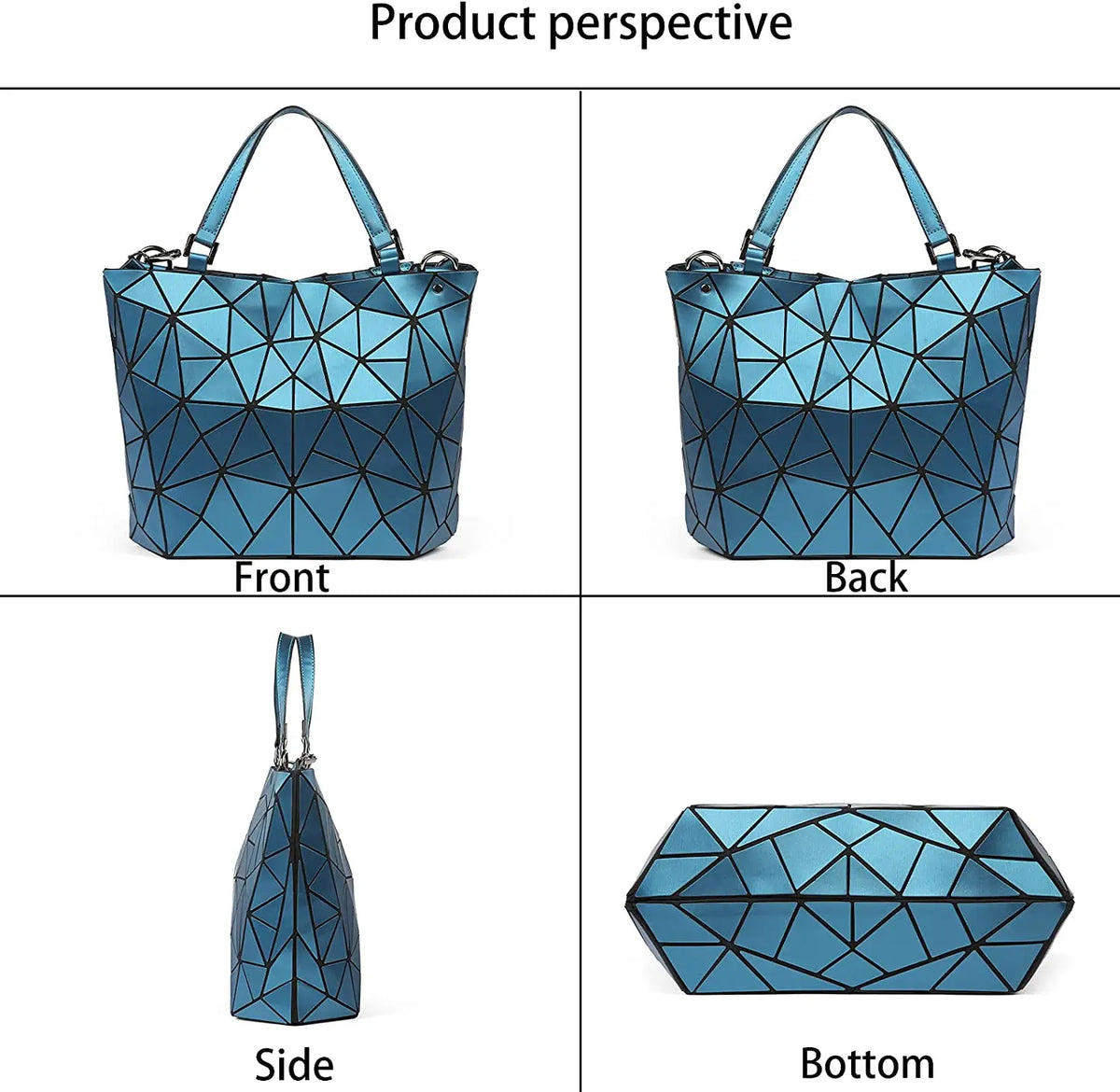 Handbags Bags For Women 2024 Designer Luxury Tote Bucket Bag Fashion Geometric Crossbody Shoulder Messenger Hand Bag Silver