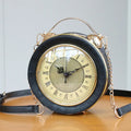 Luxury Design Vintage Alarm Clock Shape Handbag