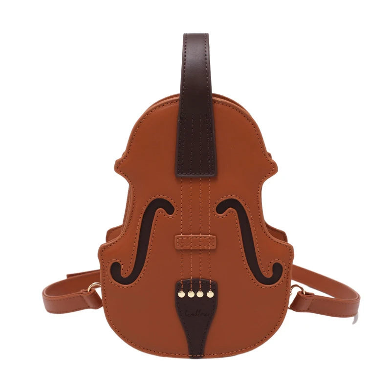 New Spring/Summer Versatile Fashion Women's Handheld Backpack Hot Selling Network Red Shoulder Crossbody Violin Bag
