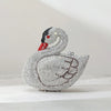 Alizekerr Swan Shaped Diamond Evening Bags New Gorgeous Sparkling Rhinestone Metallic Clutch Purses And Handbags Wedding Party