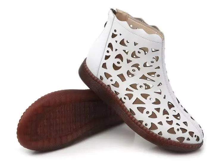 2023Women's Sandals Spring Summer Sandals Women's Breathable Hole Boots Flat Soft Non-slip Comfortable Shoes Sandalias De Mujer