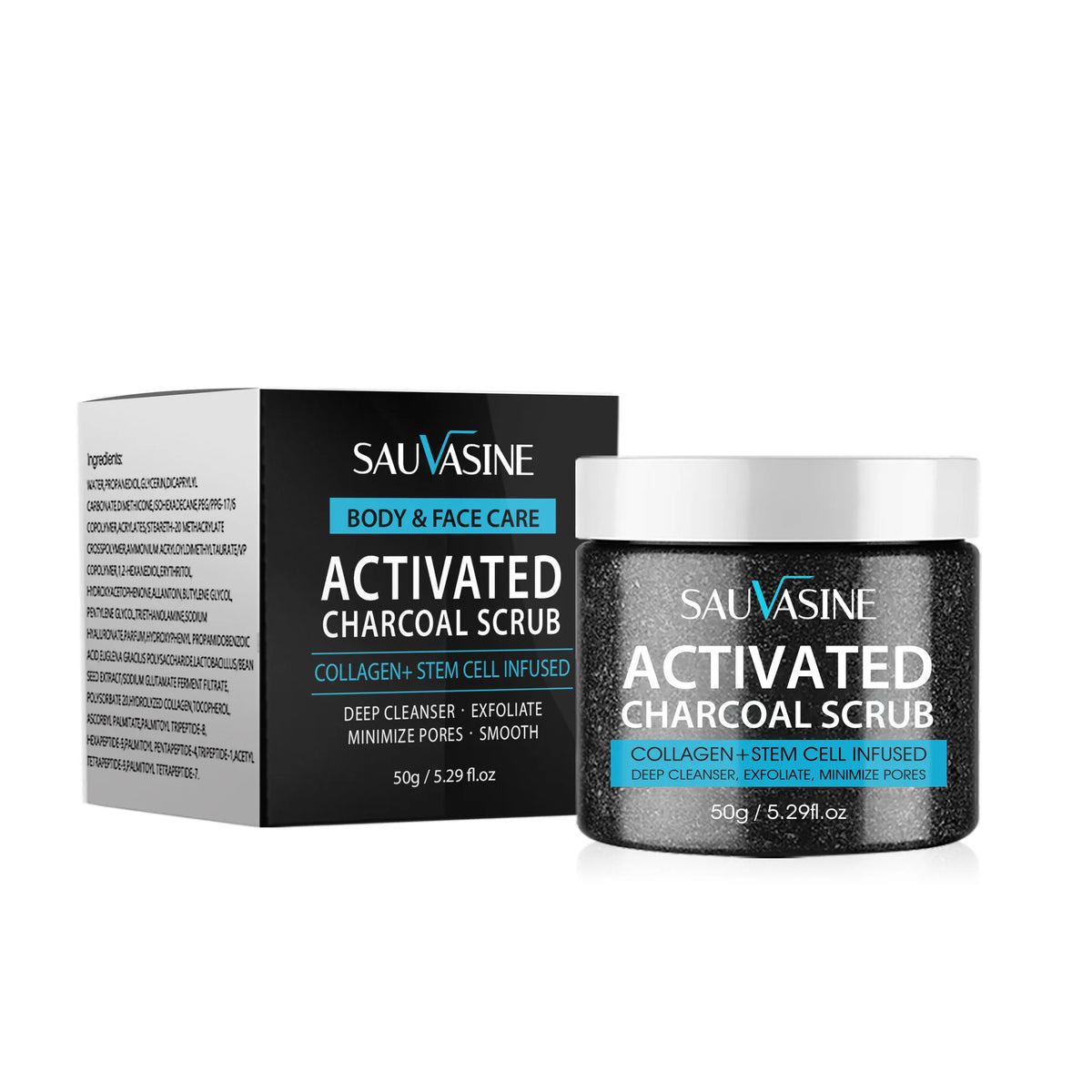 Activated Charcoal Body Scrubs Exfoliating and Whitening Cream Deeply Cleanses Nourishes Skin La Roche Posay мочалка для тела