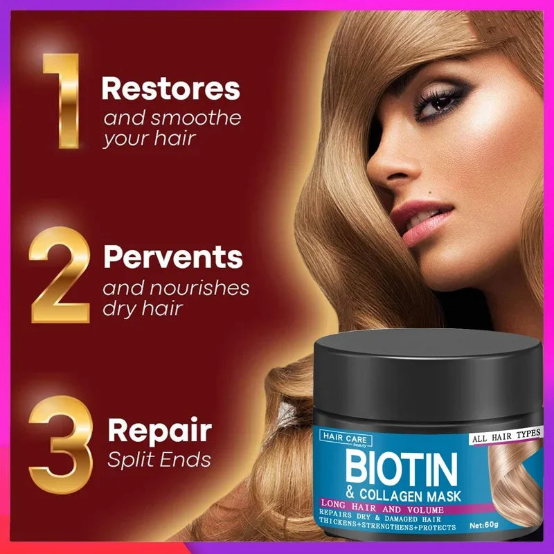 5 Seconds Hair Mask Magic Keratin Fast Repairs Damaged Frizzy Biotin Collagen Moisturizing Smoothing Soft Conditioner Hair Care