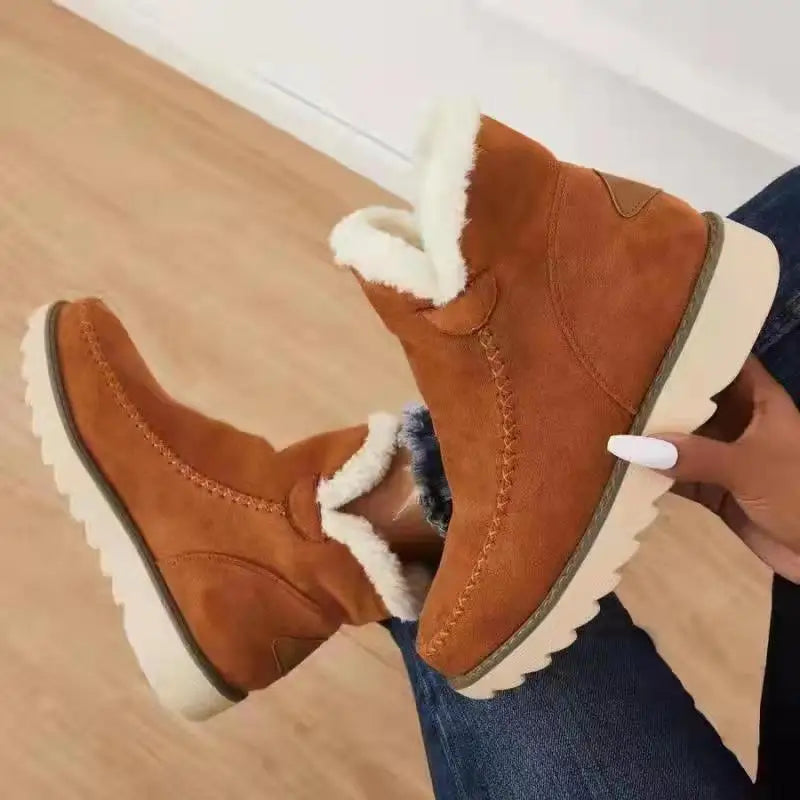 Women Snow Boots Winter 2023 Fashion Casual Warm Shoes for Women Slip on Lady Comfort Female Ankle Boot Footwear Botas De Mujer