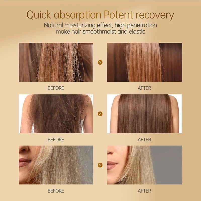 5/10 PCS Travel Keratin Therapy Hair Mask Frizz Dryness Repair For Hair Nourishing Shine Keratin Treatment Mask Anti Hair Loss